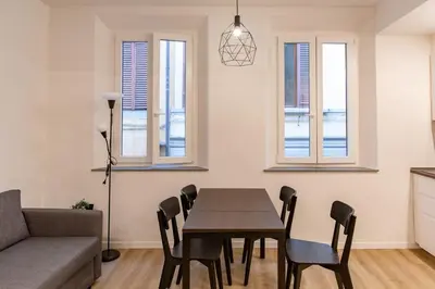 Area soggiorno di Charming & Modern Apartment near Santo Spirito