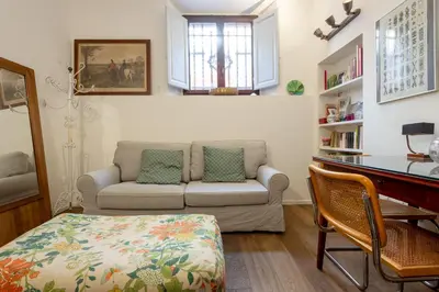 Area soggiorno di One bedroom apartment with Patio n2