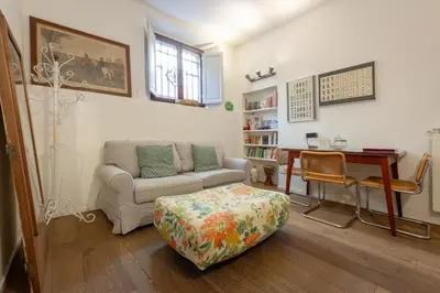 Area soggiorno di One bedroom apartment with Patio n2