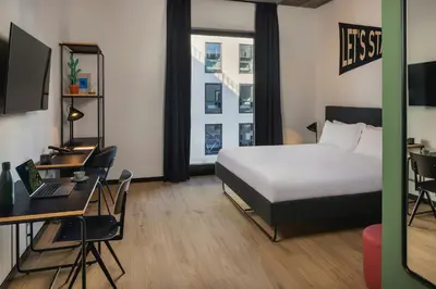 Letto o letti in una camera di The Social Hub Florence Belfiore Extended Stay