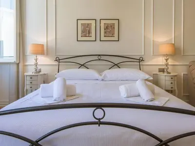 Letto o letti in una camera di SIGNORIA VIEW- Scenic Overlooking Loft