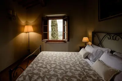 Letto o letti in una camera di Suite Aria at Villa Santa Lucia Nuova