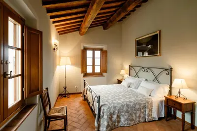 Letto o letti in una camera di Suite Aria at Villa Santa Lucia Nuova