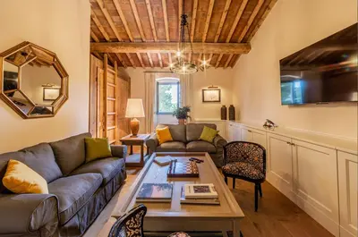 Area soggiorno di Luxury Villa Acquaviva Firenze