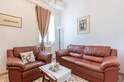Area soggiorno di Casa Elena in Florence