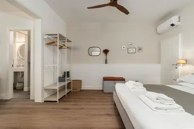 Letto o letti in una camera di Lo Studio di Angelique - Florence Dolce Vita