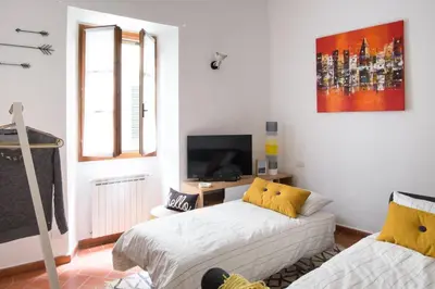 Letto o letti in una camera di Design Apartment in Central Florence