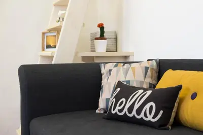 Area soggiorno di Design Apartment in Central Florence
