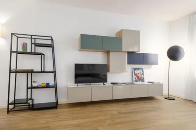 Cucina o angolo cottura di UNYCA - Elegant Apartment in Oltrarno Florence