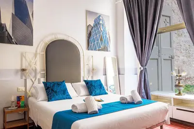 Letto o letti in una camera di Intimo Loft x4, Wi-Fi, 8 min SMN, Offerta Inverno