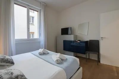 Letto o letti in una camera di Deborah's nest