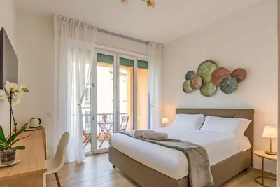 Letto o letti in una camera di Casa Eleonora