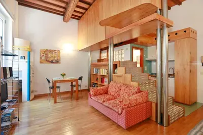 Area soggiorno di Santa Croce Suite loft