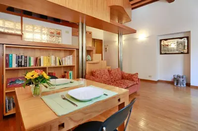 Area soggiorno di Santa Croce Suite loft