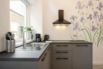 Cucina o angolo cottura di Via della Villa Demidoff, 64 d - Florence Charming Apartments - New Bright Apartment with Tram 50m and Free Parking