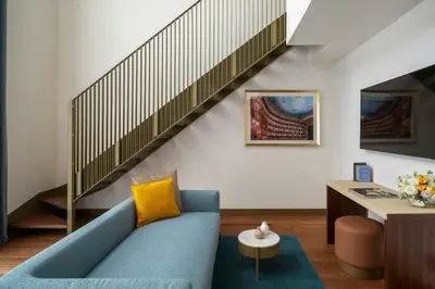 Area soggiorno di Teatro Luxury Apartments Firenze - Starhotels Collezione