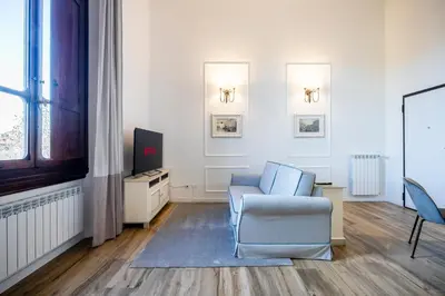 Area soggiorno di Residenza Signorile nel Cuore di Firenze