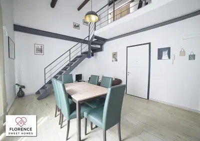 Area soggiorno di Santa Caterina Apartment by Florence Sweet Homes