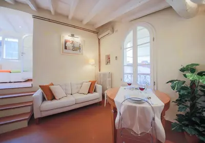 Area soggiorno di Apartments Florence Piazza Signoria Terrace