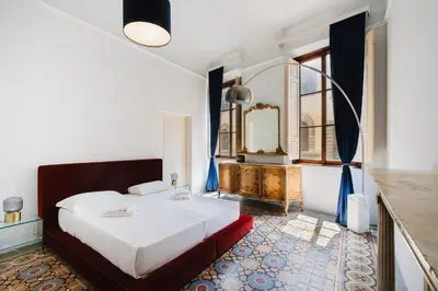 Letto o letti in una camera di Residenza la Scala