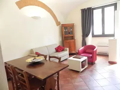 Area soggiorno di Letizia e Comfort a San Frediano