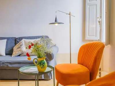 Area soggiorno di Nugolo atelier - Light & charm in Oltrarno