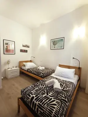 Letto o letti in una camera di Meri Apartment