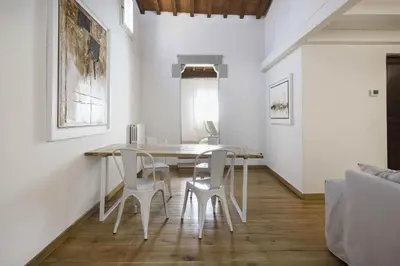 Area soggiorno di Loft al Conventino by MMega