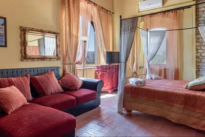 Letto o letti in una camera di Wine Experience - Villa Vener