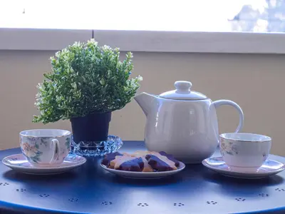 Set per la preparazione di tè e caffè presso Casa IL FIORE