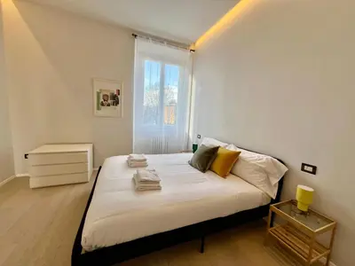 Letto o letti in una camera di Modern Florence