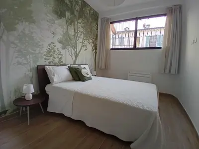 Letto o letti in una camera di Villa Fossi Rosa Antico, Florence countryside