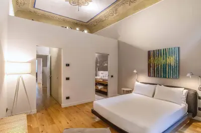 Letto o letti in una camera di The Charme of Santa Croce