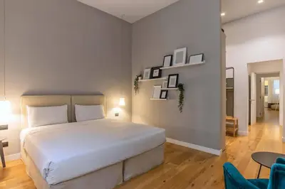 Letto o letti in una camera di The Charme of Santa Croce