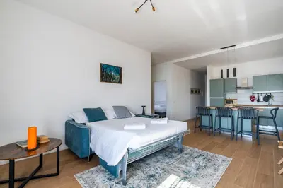 Cucina o angolo cottura di NEW 2BDR - Attico Panoramico con Posto Auto