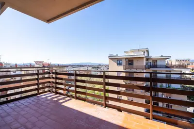 Balcone o terrazza di NEW 2BDR - Attico Panoramico con Posto Auto