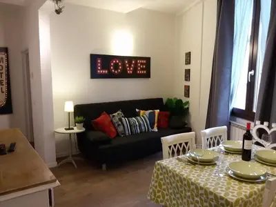 Area soggiorno di Little Palm apartment