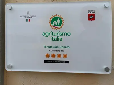 Certificato, attestato, insegna o altro documento esposto da Agriturismo Tenuta San Donato