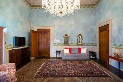 TV o dispositivi per l'intrattenimento presso Torre dei Lari Residenza d'Epoca