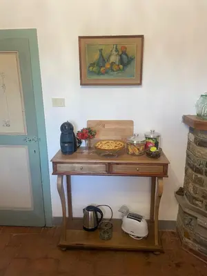 Set per la preparazione di tè e caffè presso Villa Quattro Strade in Chianti