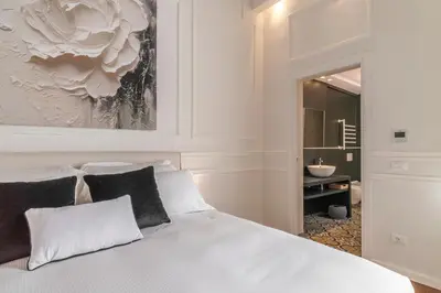 Letto o letti in una camera di La Casa di Liszt