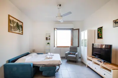 TV o dispositivi per l'intrattenimento presso Talenti Boutique Apartment