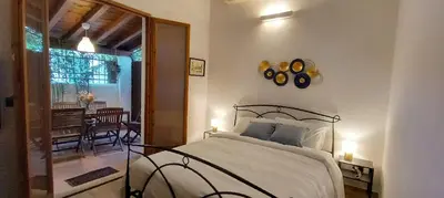 Letto o letti in una camera di Tuscan Loft - 7 Guests with Patio