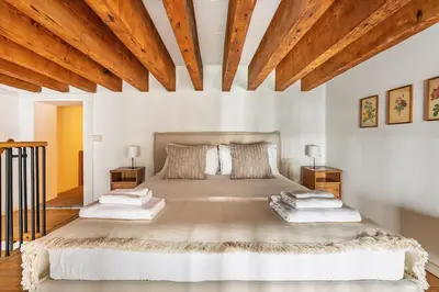 Letto o letti in una camera di Da Vinci Suite - Florence Dolce Vita