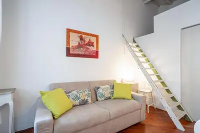 Area soggiorno di GuestHost - Sant'Ambrogio Vibes - Florence Lovely Apartment