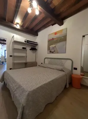 Letto o letti in una camera di Charming Little House 2 kilometers from the Historical Centre in a typical Florentine district right next to the Tram and Bus stops by Florence Holidays Apartments