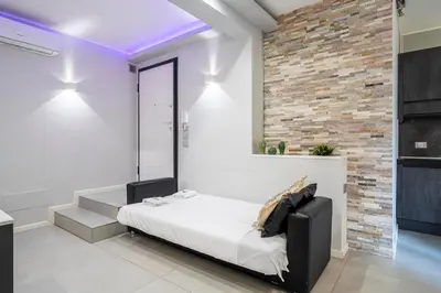 Letto o letti in una camera di NEW - 2 Min Metro Batoni - Luxury Apt con Posto Auto