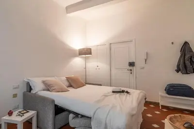 Letto o letti in una camera di The Florentine Backpacker