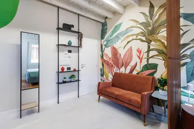 Area soggiorno di Jungle flat