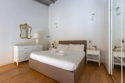 Letto o letti in una camera di Libertà Bright and Stylish